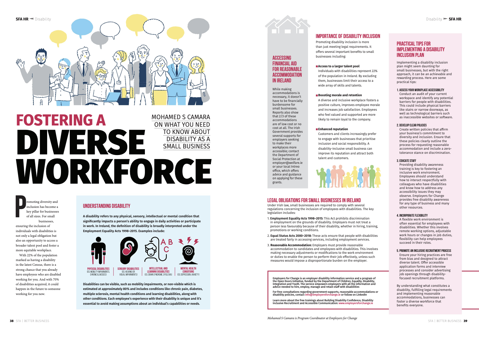 Screenshot of article: fostering a diverse workforce